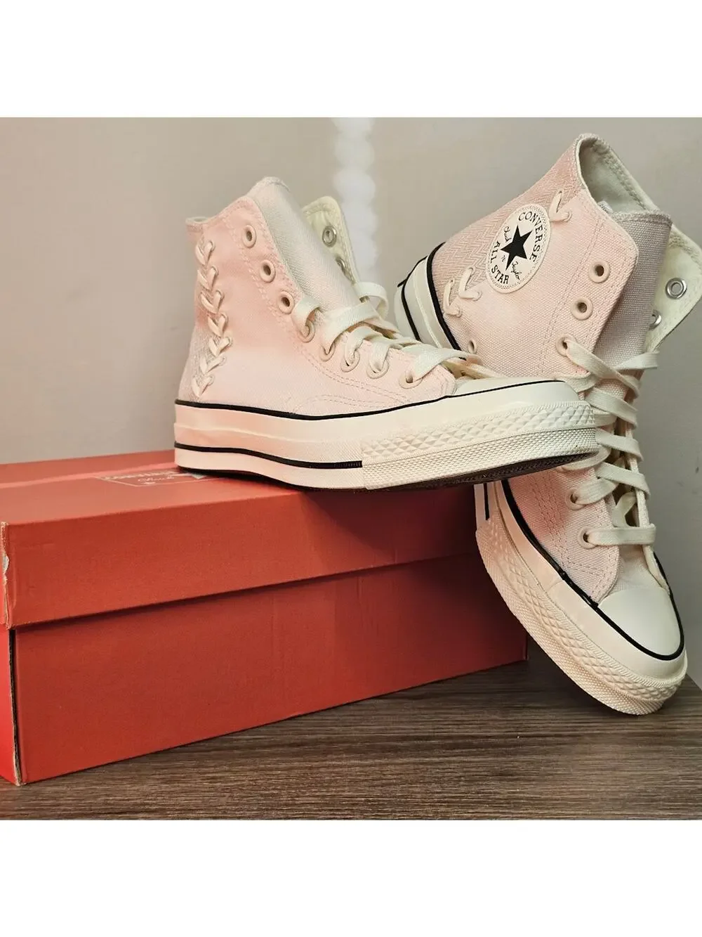 Converse Unisex Chuck 70 Stitched Hi Tops Women's 8.5 Pale Petal NWT - Picture 1 of 10